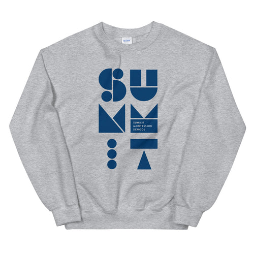 Stacked Shapes Adult Unisex Sweatshirt